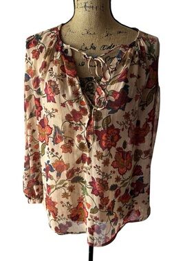 Vici Colorful Floral Boho Blouse
Size Small